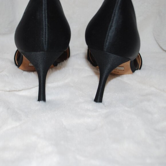 Beautiful Badgley Mischka Salsa Black Satin Embellished pump size 9 - Picture 6 of 11